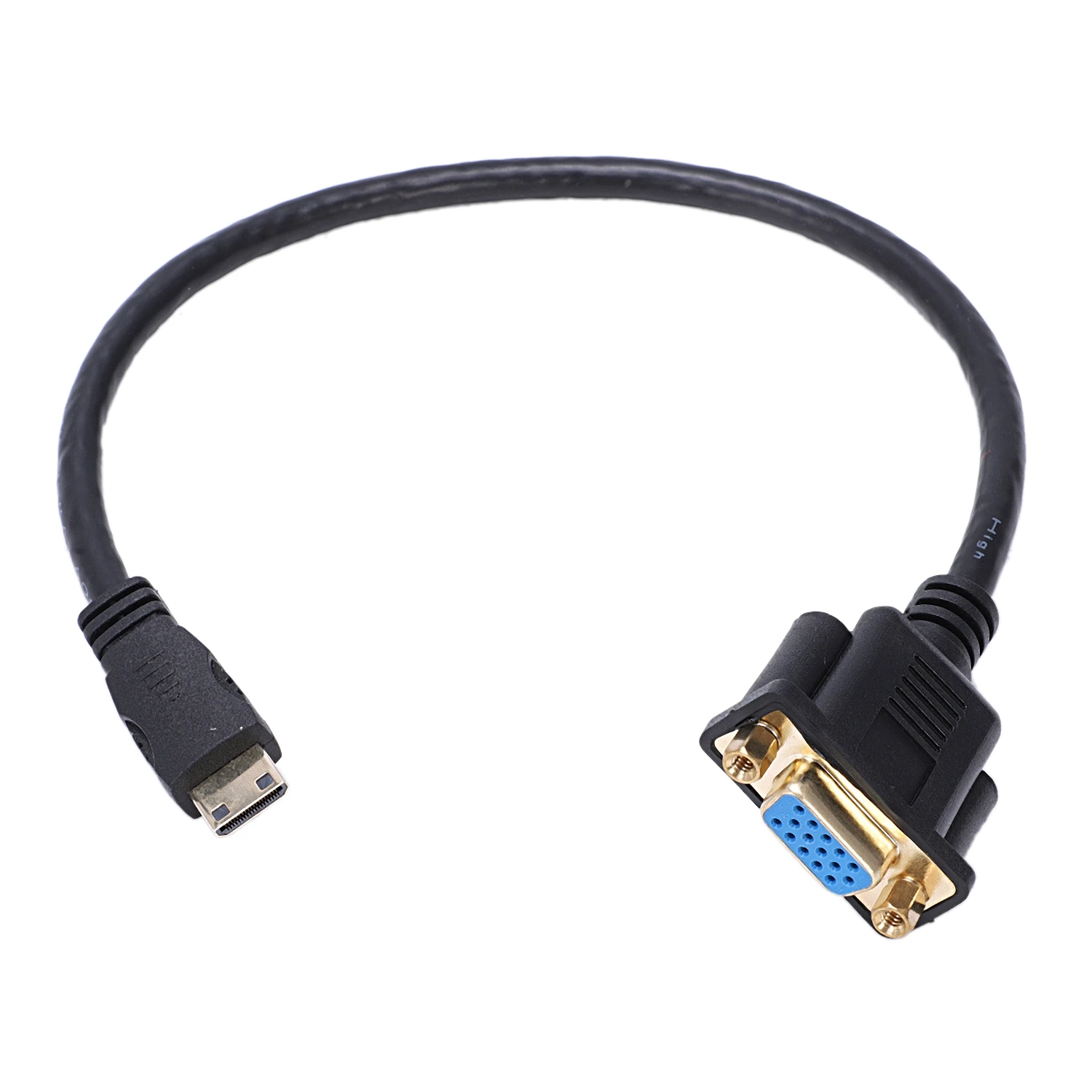 Мини-hdmi для VGA M/F Соединительный кабель адаптер конвертер 0,3 м 1 фут