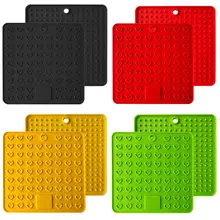 Многофункциональный силиконовая прокладка циновки Прихватки подставка для ложек подставки тепло устойчивая изоляция коврики Кухня инструмент