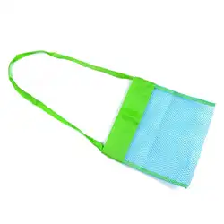 Детская коллекция сумка пляжные игрушки хранение Ручная стирка: плечо зеленый, синий, большой зеленый, большой синий мешок