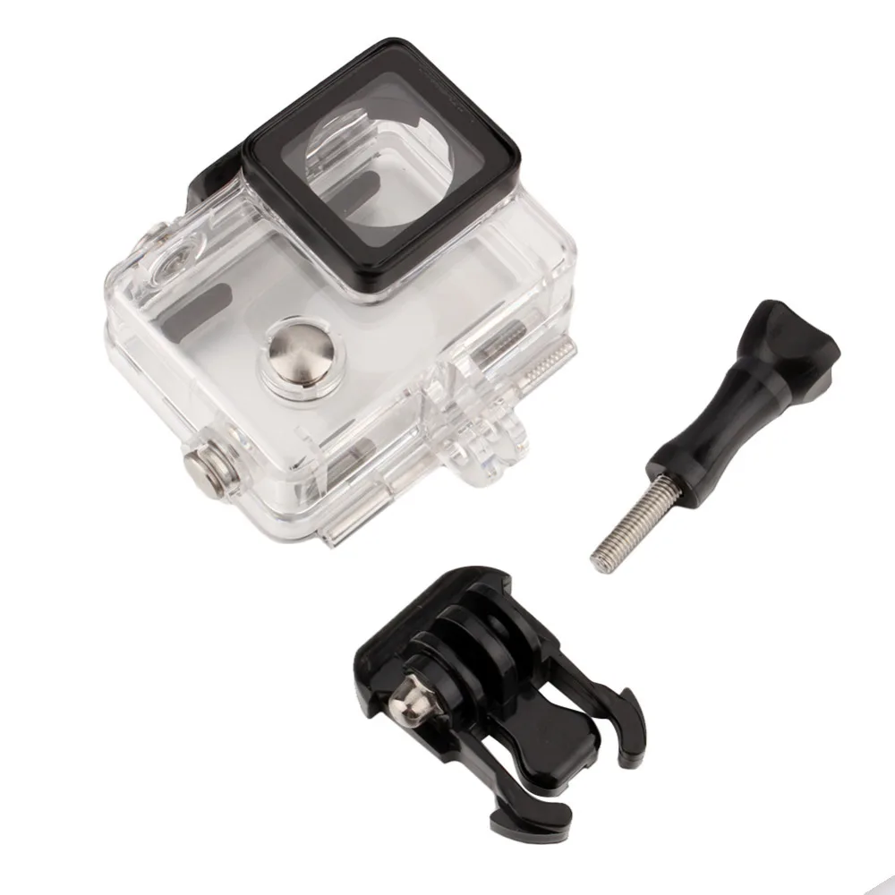 Go Pro аксессуары водонепроницаемый корпус чехол для Gopro Hero 3 +/4 подводный дайвинг