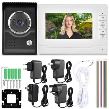 

Video Intercom Videoportero 7 Inch HD Rainproof Monitor Door Phone IR Camera Remote Unlock Intercom Doorbell Video