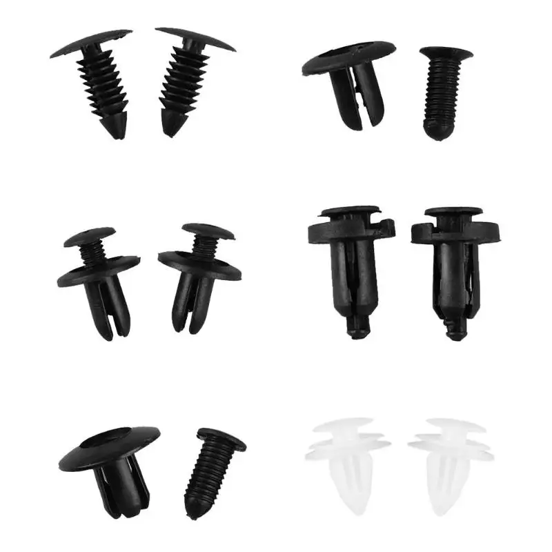 150pcs Universal Plastic Car Door Trim Panel Fasteners Rivets Fender