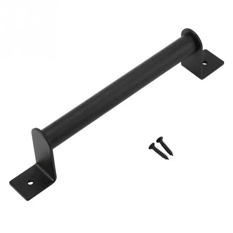 #1 Barn Door Handle Stainless Steel Pull,Black Heavy Duty Carbon Steel Pull Handle for Sliding Barn Door Closet Wooden Gate Hardware