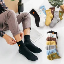 Новые осенне-зимние женские носки с японской вышивкой, с изображением космонавта, космонавта, с рисунком, хлопковые носки унисекс, забавные носки