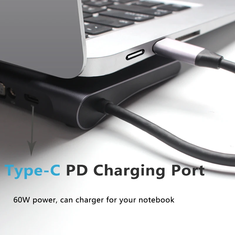 ULT Лучшие USB C концентратора Тип к HDMI VGA Mini DP RJ45 TF SD Multi Порты 3 0 USB3.0 сплиттер все в