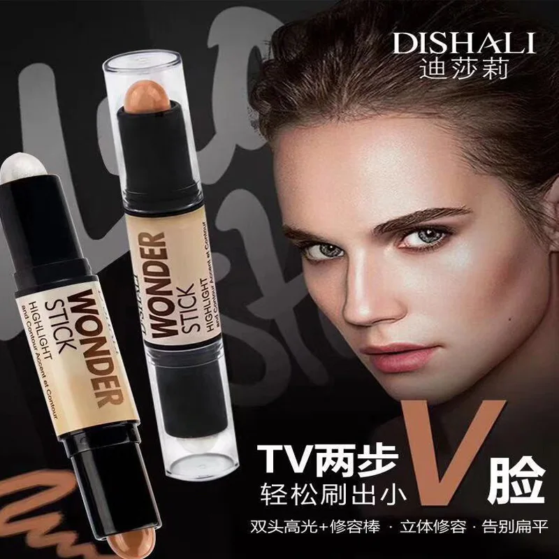 

Double-ended 2 in1 Contour Face Foundation Concealer Make Up Long Lasting Dark Circles Waterproof Contour Cushion Cosmetic