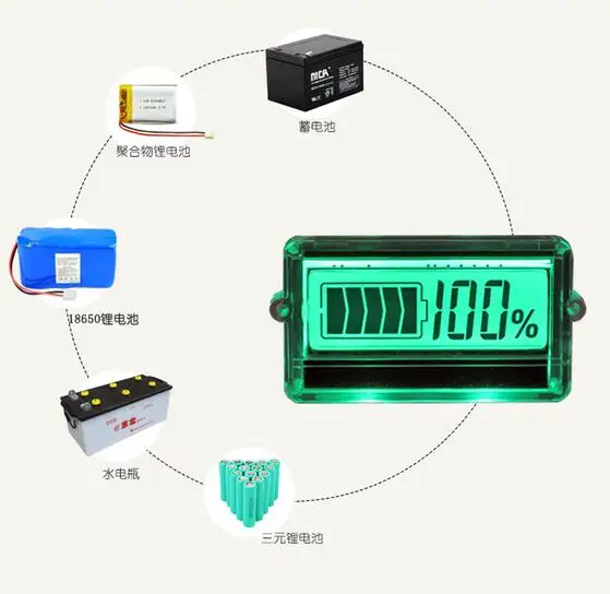 Монитор батареи 1S 2S 3S 4S 5S 6-15S свинцово-кислотная литиевая батарея индикатор емкости тестер 7S 10S 13S 14S 12v 24v 36v 48v автомобиля