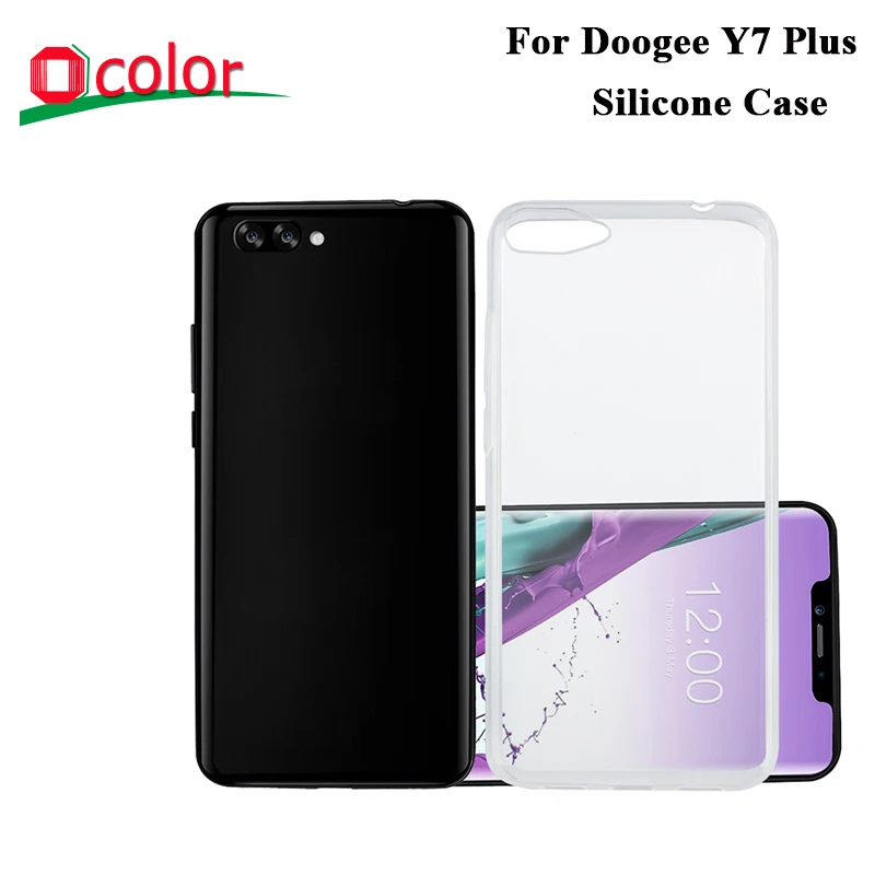 Ocolor Для Doogee Y7 Plus силиконовый чехол ТПУ Защитный Мягкий задняя крышка Аксессуары
