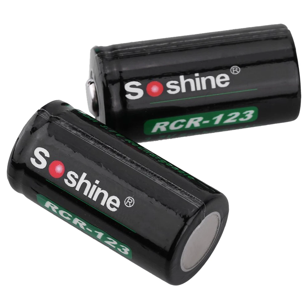 Soshine 2 шт RCR 123 16340 3 7 V 700mAh Защищенный Литий ионный аккумулятор для фонарика