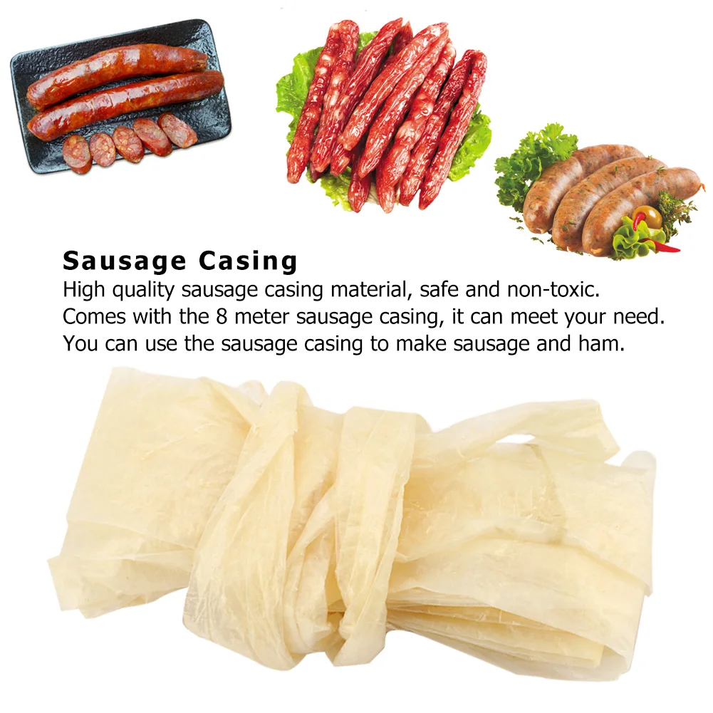 

Newest Fashion Sale Edible Drying Cantonese-style Sausage Casing for Flavorous Homemade Sausages Ham Kitchen Meat Tools