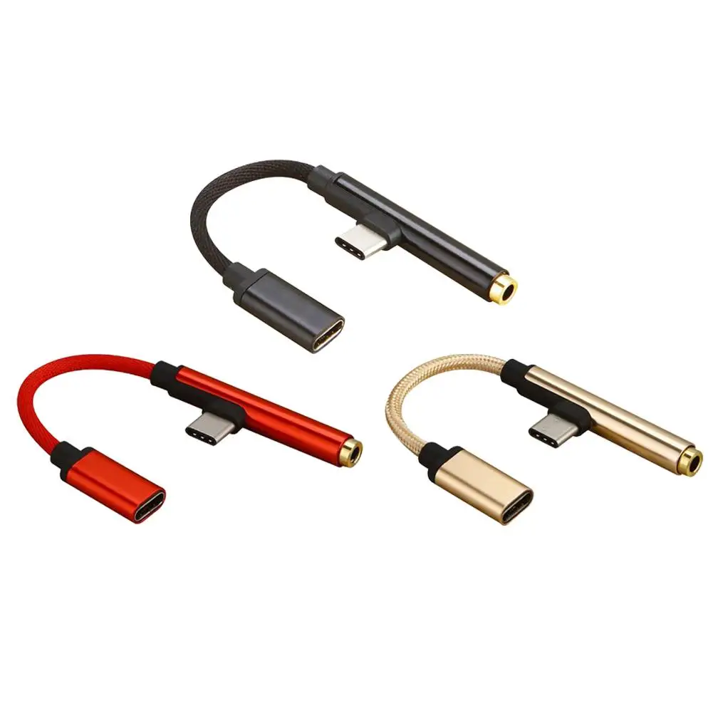 

Audio 2-In-1 Data Cable Type C Usb-c To 3.5mm Aux Adapter Earphone Microphone Audio Jack Cable For Xiaomi 6 High Quality New