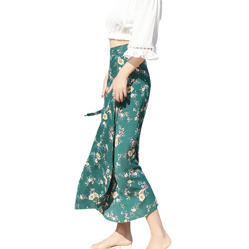 Pengpious пляжная Повседневная цельная юбка цветной шифоновый юбка высокая талия Ретро мода для девочек