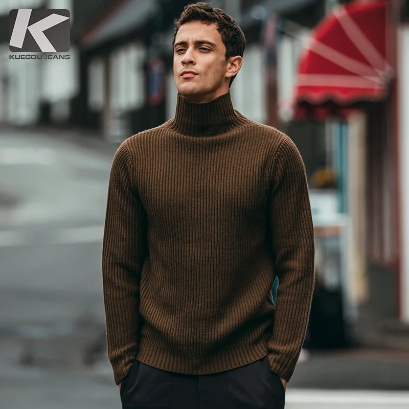 

Autumn Men Sweater Brown Color Pullovers For Man Fashion Slim Fit Clothes 2018 New Brand Clothing Male Wear Knitwear Tops 18235