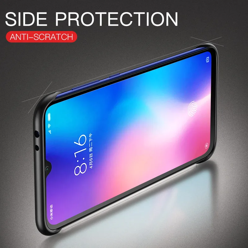 Msvii Frameless Case For Xiaomi Mi 9 Case Transparent Coque For Mi9 Case Silicone For Mi 9 SE Funda Luxury Capa Bumper