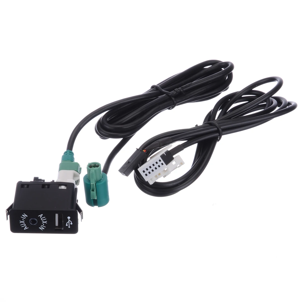 Для BMW E60 E61 E63 E64 E87 E90 E70 F25 USB розетка переключатель AUX & кабельный жгут провода IN/USB