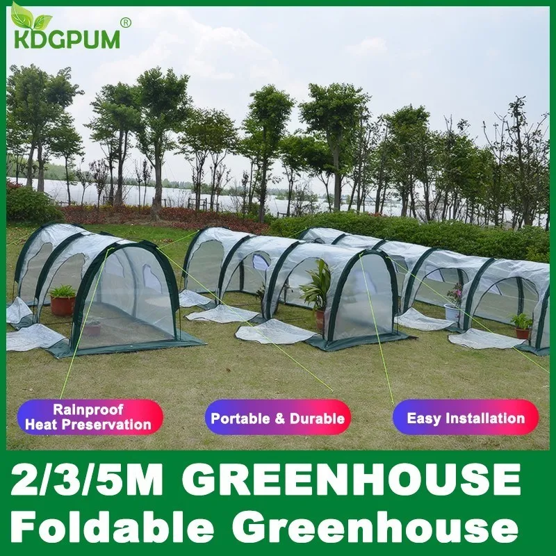 2/3/5M Portable Mini Greenhouse Indoor Garden Plant Greenhouse Plastic