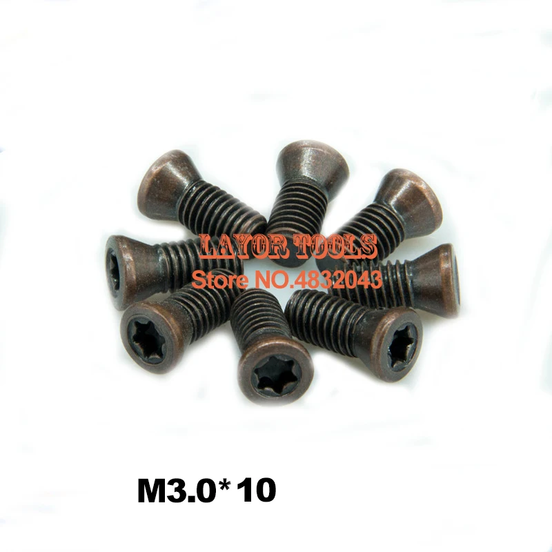 

10pcs M3.0*10mm CNC lathe tool spare screws Torx screws