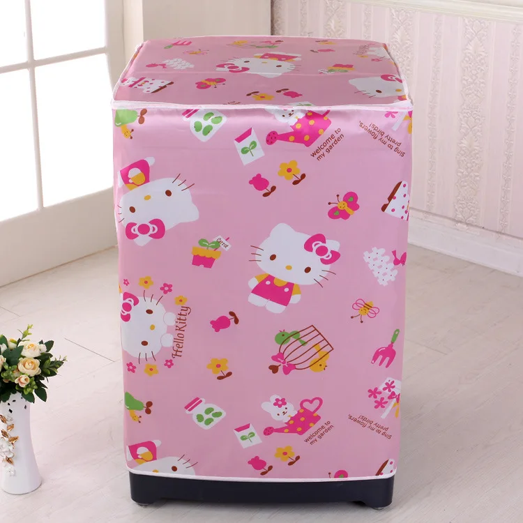 

Washing Machine Automatic Roller Cover Waterproof Sunscreen Dustproof Open Rain proof Beautiful Real Cartoon Floral