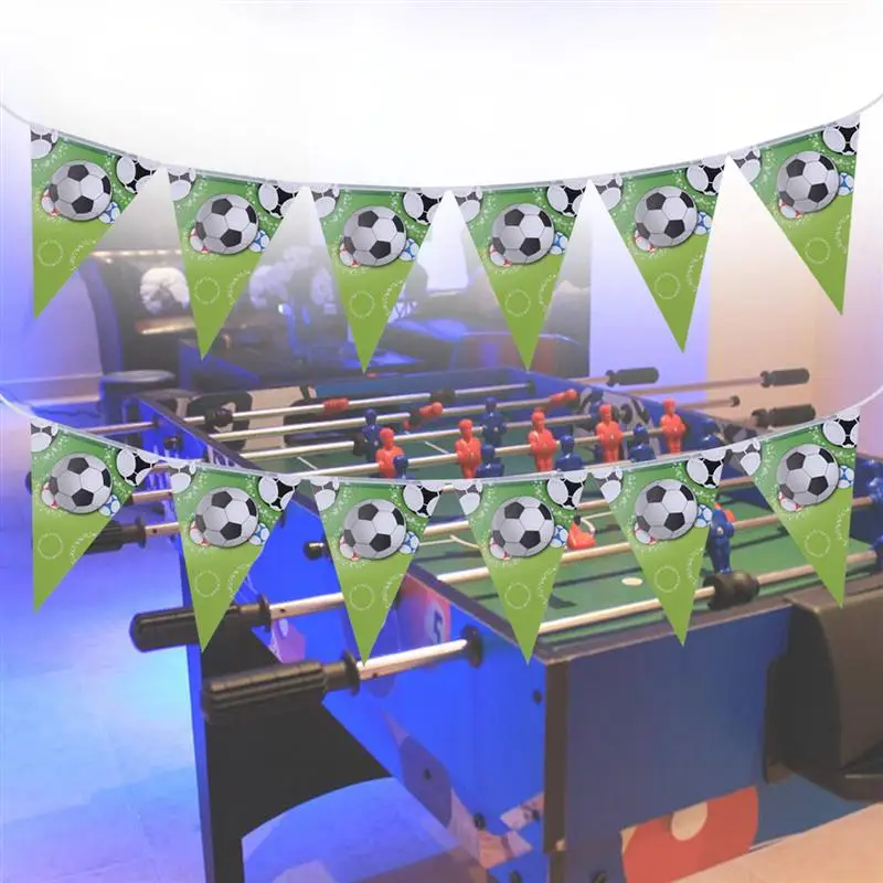 Soccer Birthday Decorations Party Supplies Sporty Theme Bunting Banners Garland Set futbol