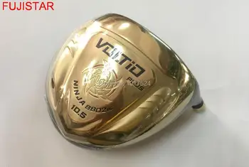 

FUJISTAR GOLF VOLTIO PLUS NINJA 8802Hi-cor Titanium golf driver head Gold colour with cover matching