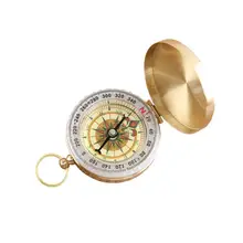 Винтажный медный флип наружный навигационный светящийся Походный Карманный компас