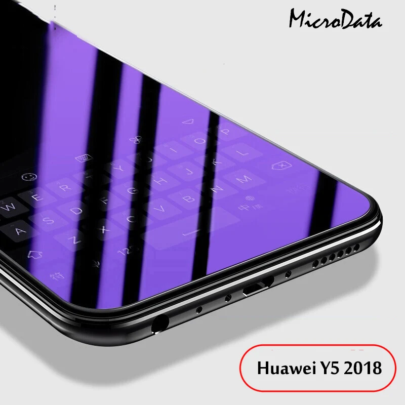 

MicroData Screen Protector for Huawei Y5 2018 9H Anti Blue-Ray Full Coverage Film Huawei Y5 Prime 2018 Tempered Glass Protective