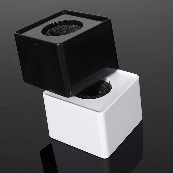 

1pcs/2pcs 39mm hole Round Handheld Mic Microphone Interview Square Cube Flag Station Abs High Quality Black/White ABS material