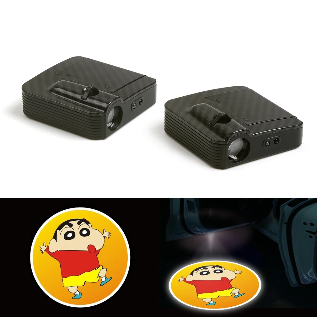 

Courtesy Fit For Crayon Shin-chan LED Car Logo Door Ghost Shadow Laser Projector Light 12V
