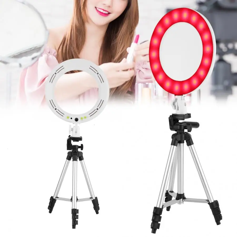 

Face Care Tool LED Ring Fill Light with Stand Dimmable LED Fill Light Kit For Phone Video Live Makeup Device Ring Light Machine