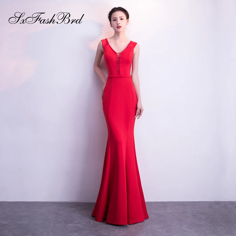 Vestidos De Fiesta Largos Elegantes Gala модное длинное вечернее платье с v образным вырезом и