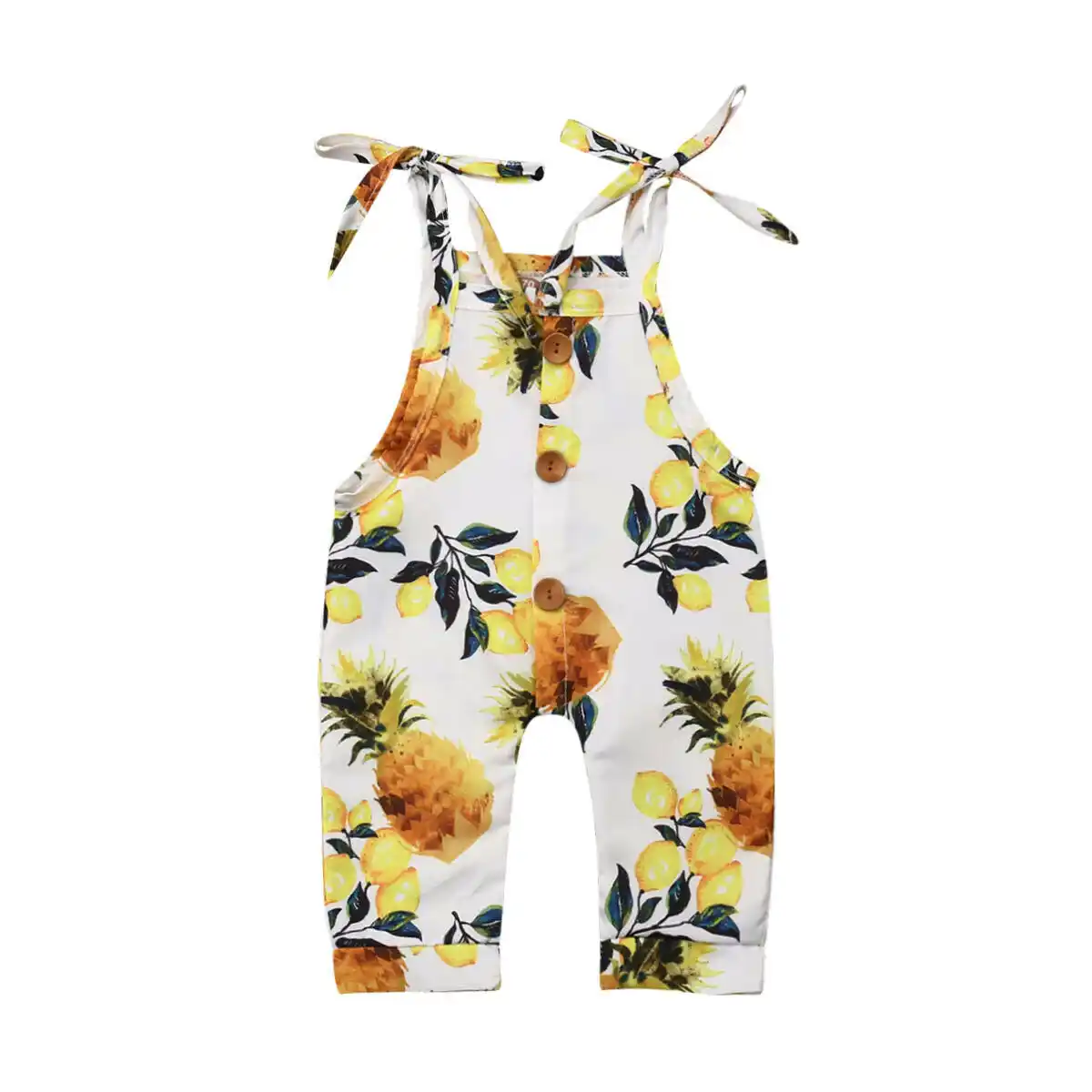 baby girl lemon romper