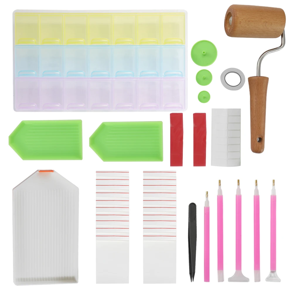 

5D DIY Diamond Painting Kits Diamond Painting Accessories Cross Stitch Embroidery Pen Tools Set Mosaic Glue Pen Kit Tweezers