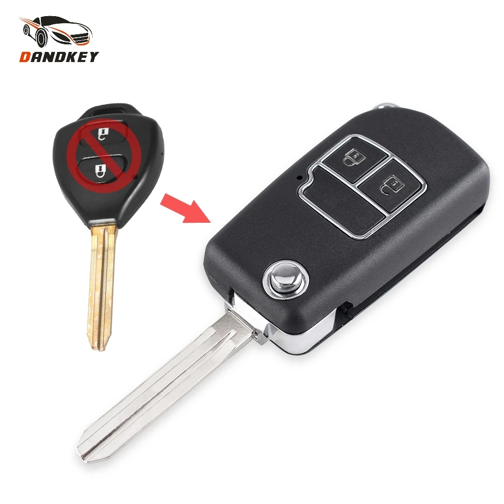 Чехол для Toyota Camry Corolla Prado Vios Reiz Crown RAV4 корпус ключей на кнопке чехол Toy43 Blade|Ключ от