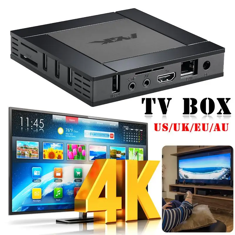 

4+32G M4K Android TV box network intelligent playback HD network set-top box
