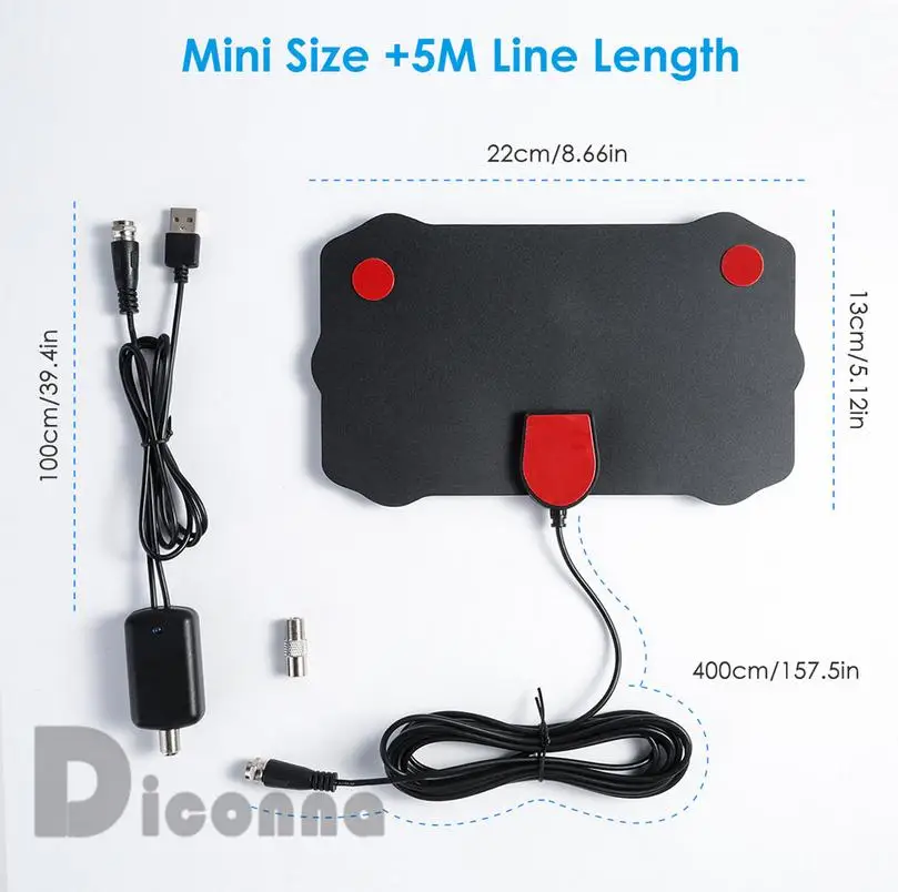 350 миля диапазонная антенна ТВ цифровая HD Skywire 4 K антенна HD tv 1080 P Skywire США