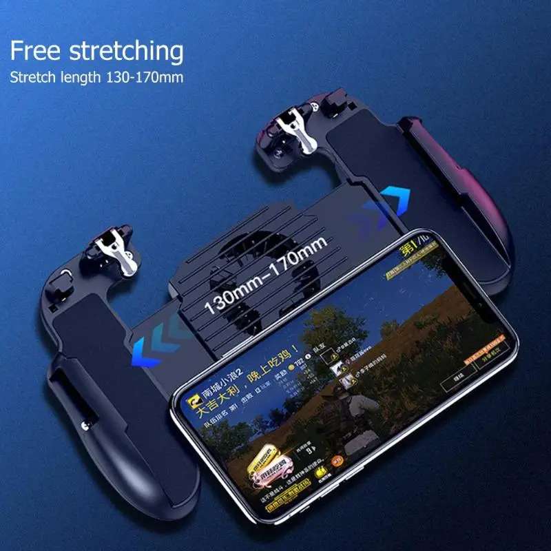  VODOOL Cooler Cooling Fan Gamepad For PUBG Mobile Game Controller Hand Grip L1R1 Shooter Trigger Fi