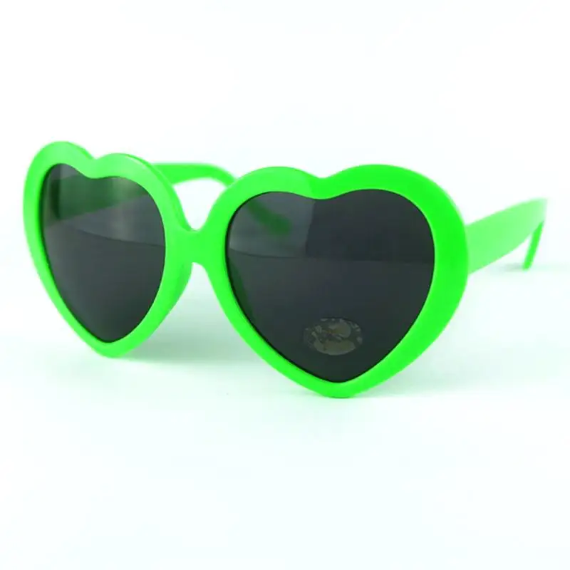 Негабаритные очки в форме сердца Святого день cвятого Патрика вечерние очки солнцезащитные очки(зеленый