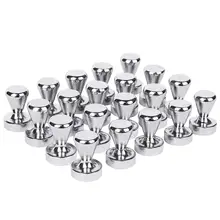 Новые-нажимные контакты 20 упаковок, серебряные магниты, матовый никелевый толкатель сильные магниты для холодильника, белой доски, карты, календаря и м