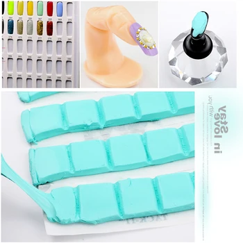 

Lady Reusable Adhesive Clay Blue Tack Strip Multi-Purpose Adhesive Glue DIY Nail Art Sticky Non Stick Hand Clays Manicure Art