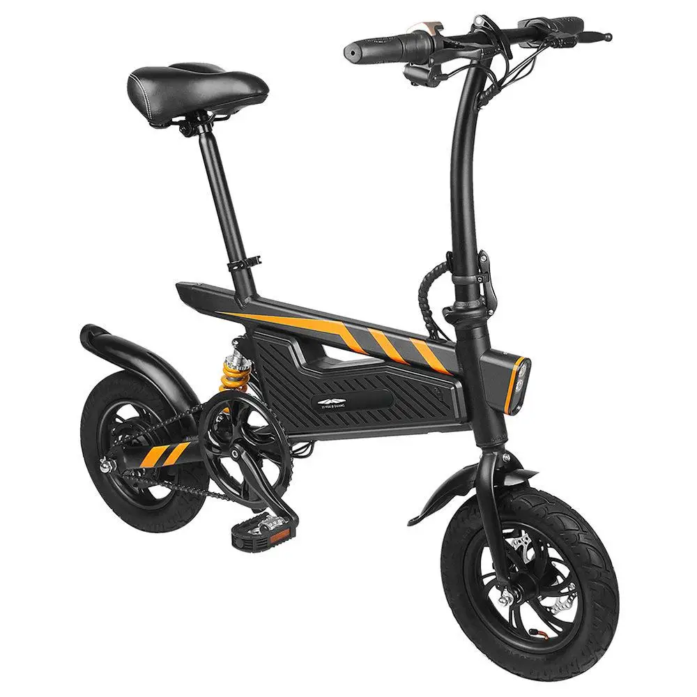Best Portable Electric Scooter Folding 2 Wheels Electric Bicycle 15.74 Inch 250W 36V Max 25KM/H Adults Black Electric Bike Bicycle 1
