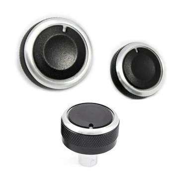 

3Pcs For VW Golf 5 Tiguan Touran/Passta B6 B7/Jetta MK5 MK6/Skoda Octavia Car Air conditioning conditioner Knob Control Button
