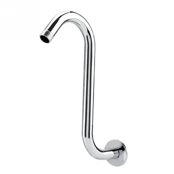 

Hot Sale 8inch High Rise Extension Stainless Steel S-Curved Goose Neck Shower Arm Chrome Plated for Bathroom Shower