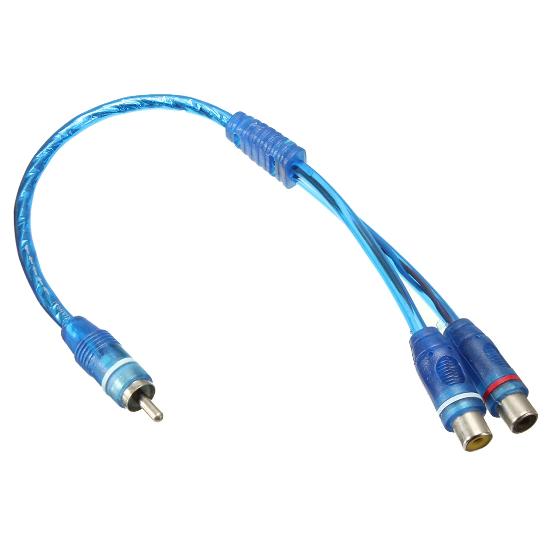 2x RCA Phono Y сплиттер свинцовый Кабель адаптер 1 Папа 2 женский автомобильный разъем 30