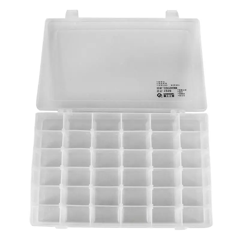 

Multi-grid Transparent Storage Box Plastic Case Jewelry box / finishing box Screw Hardware Tool Organizer Portable
