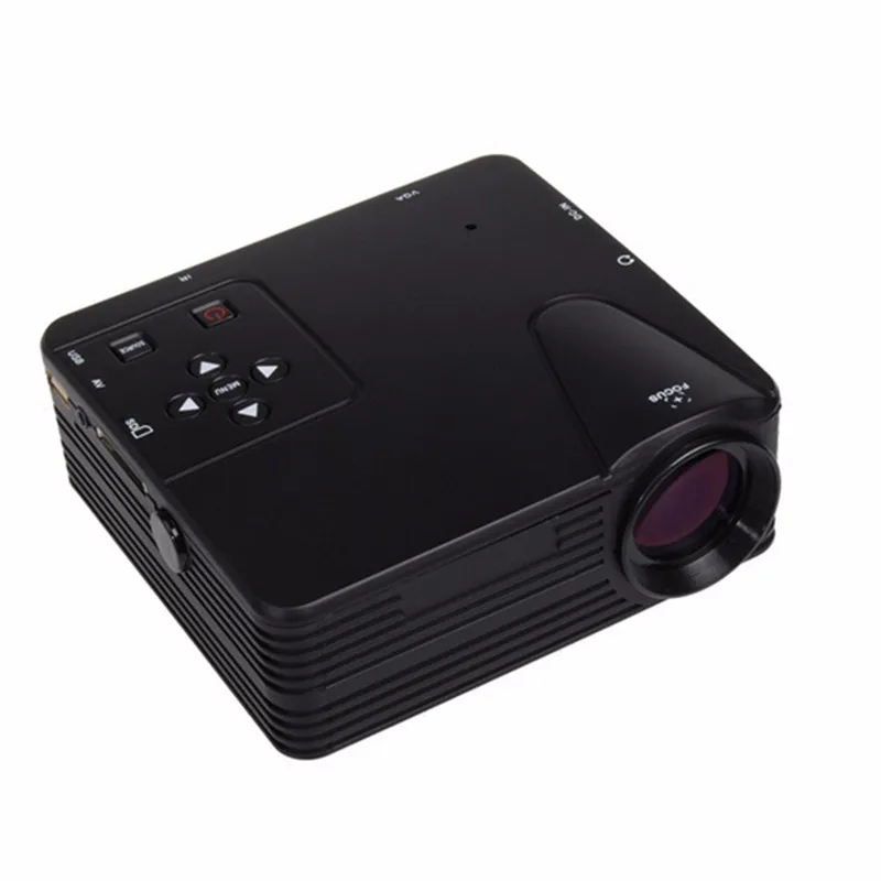 LEORY H80 mini Portable LED Projector 640x480 Pixels Supports Full HD 1080P LED Projector Video Home Theater AV/VGA/SD/USB/HDMI