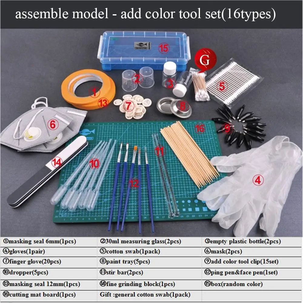 

Trumpeter Assembly Model Support Add-color Instrument Tools(16 type as picture)