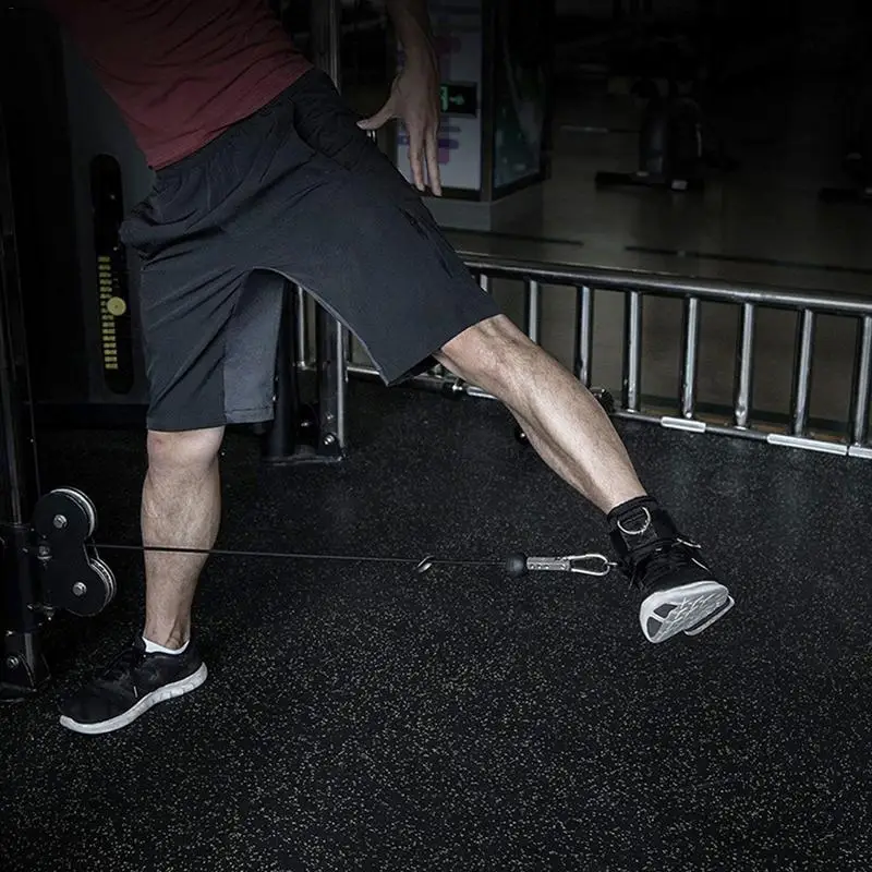 

2 Pcs New Exercise Machine Attachment Ankle Cuff Adjustable Ankle Straps Workout Leg Training Bodybuilding Gym Equipment