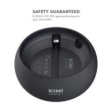 KIWI design Rechargeable Battery Base 7800mAh for Google Home mini, Portable Power Charger Accessories with Strap