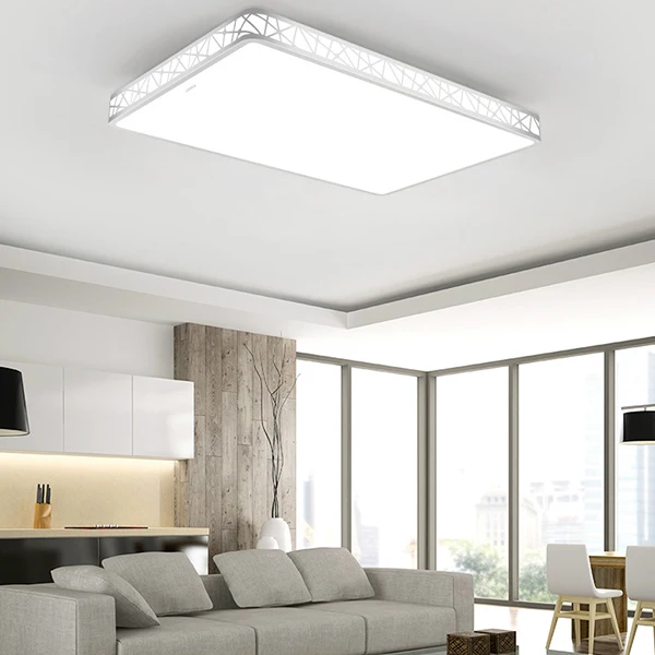 

Simple LED Light Hollow Design LED Ceiling Light Four Scene Modes Dimming Remote Control Living Room Light