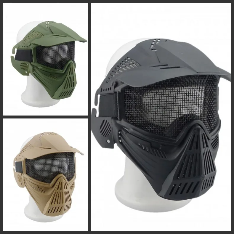 

M02 Skull Mask Retro Imitation Metal Terror Mask CS Protection Paintball Airsoft Masks Halloween Horror Masks Full Face